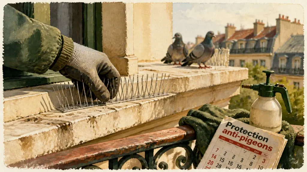Faire fuir les pigeons : méthodes naturelles, limites et solutions durables