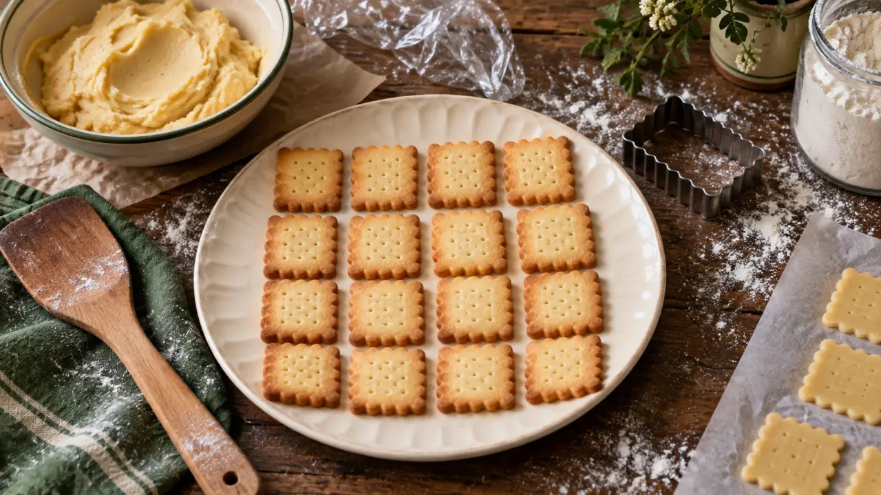 Petits beurres maison, petit beurre recettes dorés sur papier cuisson