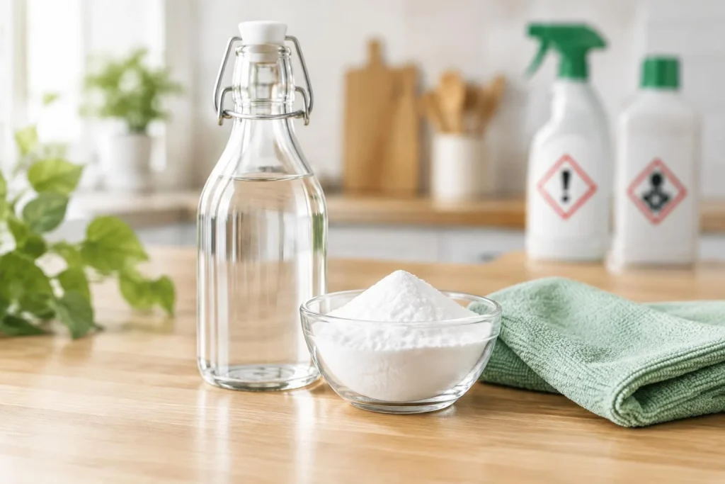Produits d&rsquo;entretien naturels : le vinaigre blanc suffit-il vraiment à tout nettoyer ?