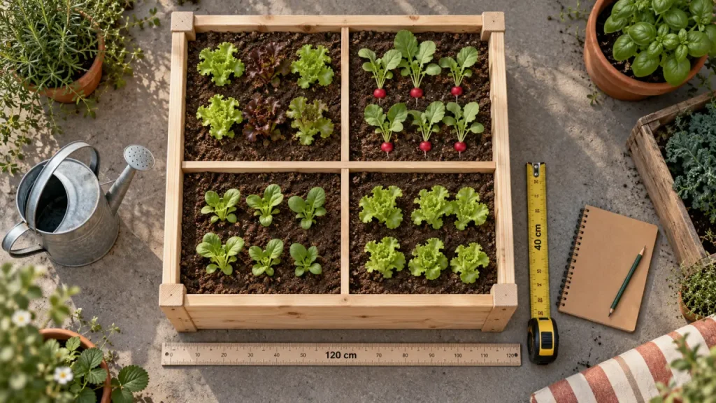 Carré potager : 20 ou 40 cm de profondeur selon les cultures