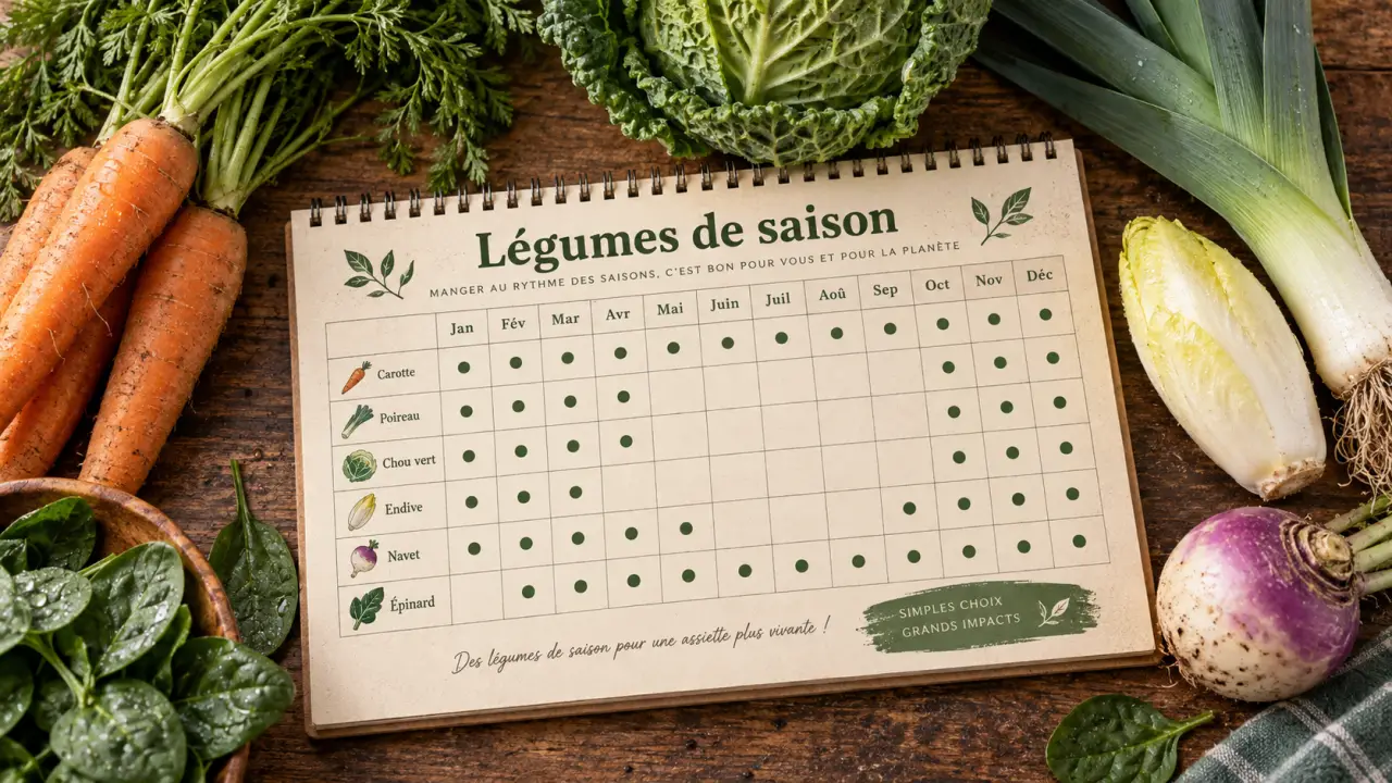 Legume de saison : calendrier mensuel France métropolitaine