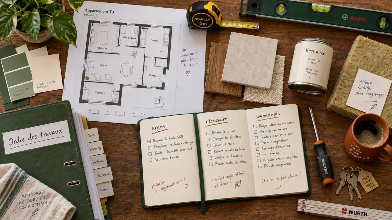 Rénovation intérieure : ordre des travaux et budget maison