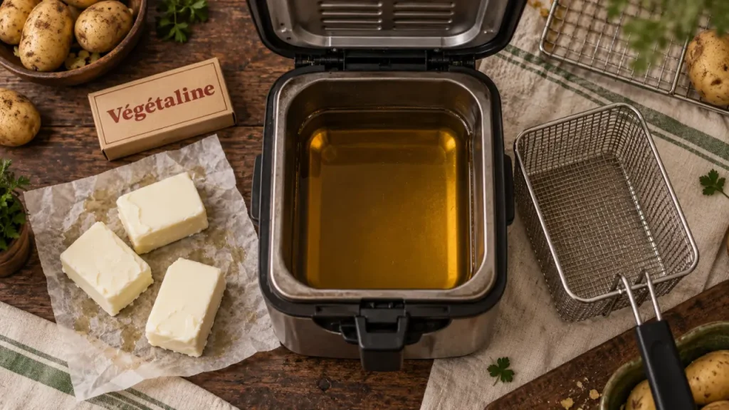 Végétaline : une graisse efficace pour la friture, à utiliser avec modération