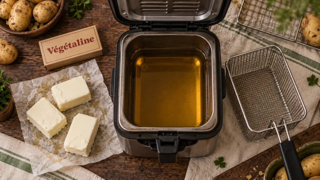 Vegetaline pour friture : graisse végétale
